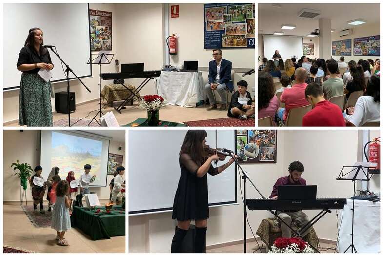 Collage de los actos celebrados este martes en Telde por la comunidad baháâ€™í (Foto TA)